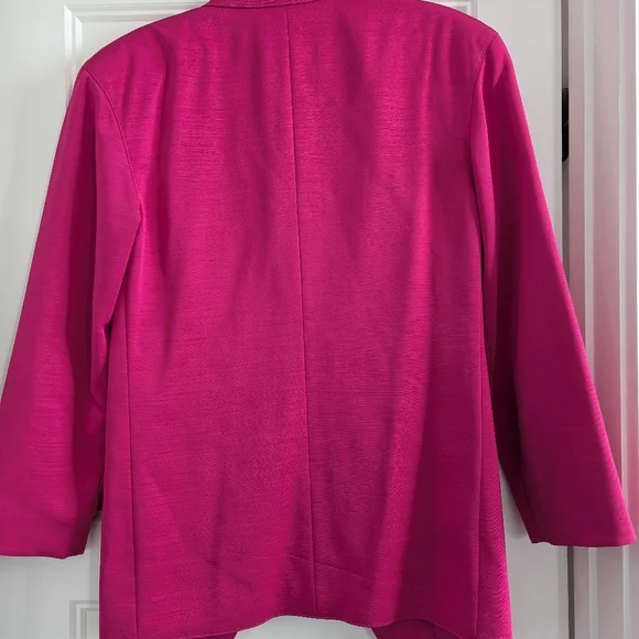 Escada Margaretha Ley Vintage Designer Barbie Pink Fuchsia Blazer 34 - Picture 2 of 10